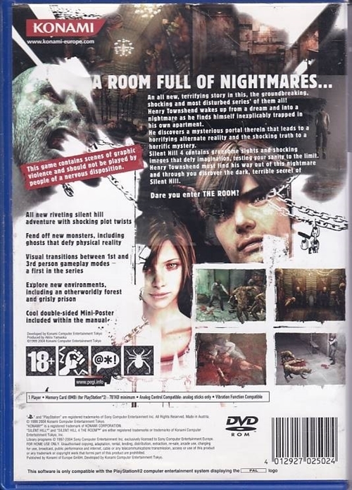 Silent Hill 4 The Room - PS2 (B Grade) (Genbrug)